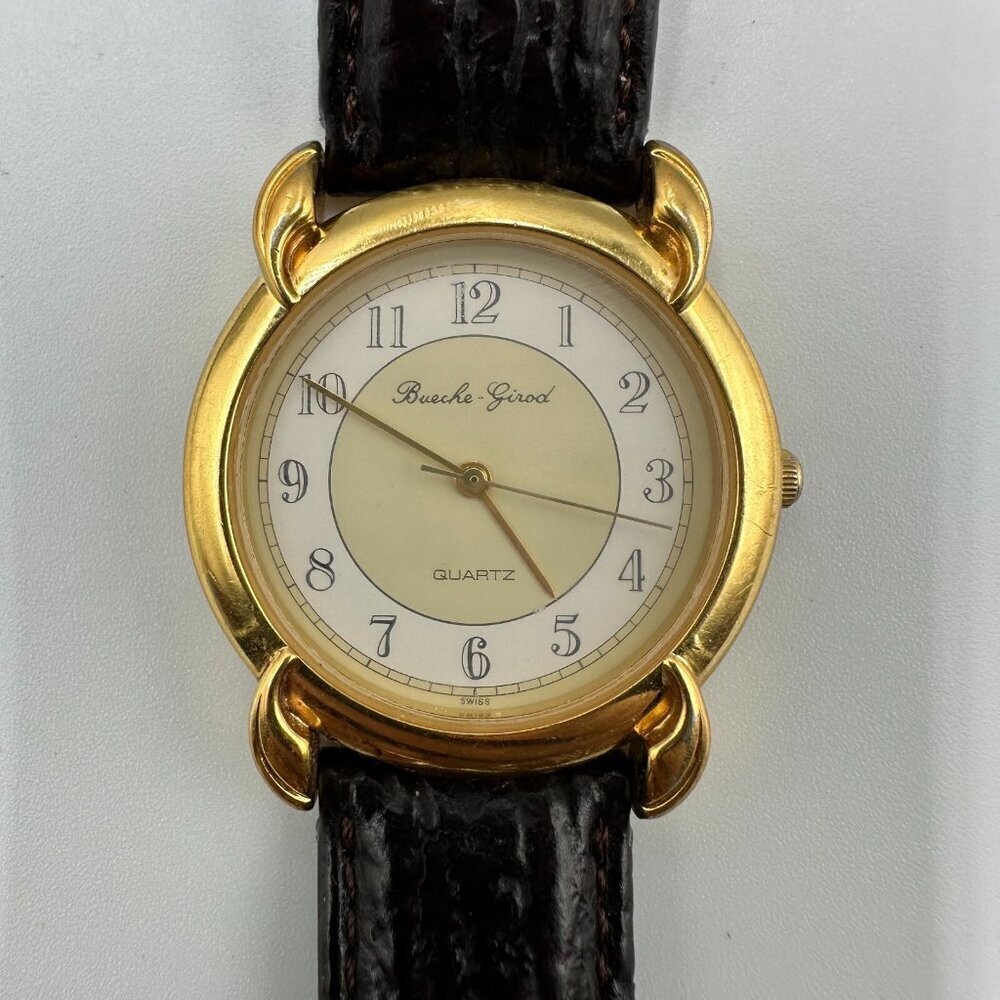 Vintage Bueche Girod Watch Women Gold Tone NOT Working Selling AS IS Parts